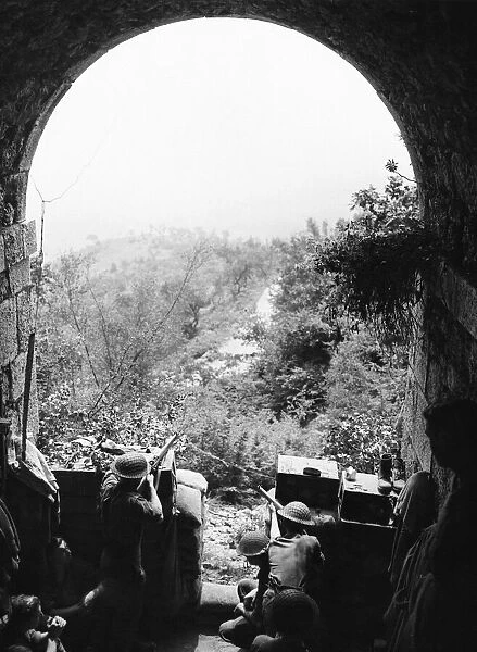 R. A. F. regiment in the front line in Italy Second World War. 2nd June 1944
