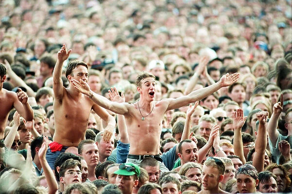 R. E. M. in concert at the Galpharm Stadium. 25th July 1995