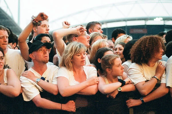 R. E. M. in concert at the Galpharm Stadium. 25th July 1995