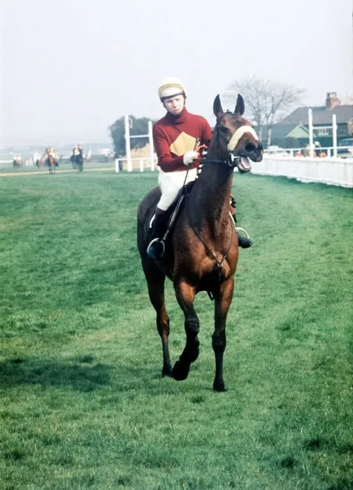 Framed Print : Racehorse Red Rum and jockey Brian Fletcher at the 1974 Grand National at Aintree