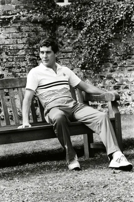 Framed Print : Racing driver Ayrton Senna at the Lotus Racing H. Q, Norfolk. 4th July 1985 Framed Print : Racing driver Ayrton Senna at the Lotus Racing H. Q, Norfolk. 4th July 1985