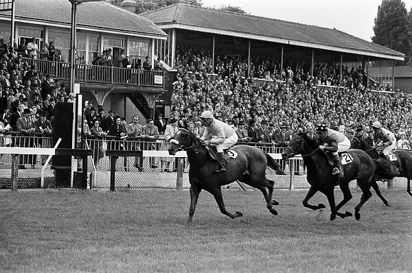 Racing at Windsor race course. 30th July 1962