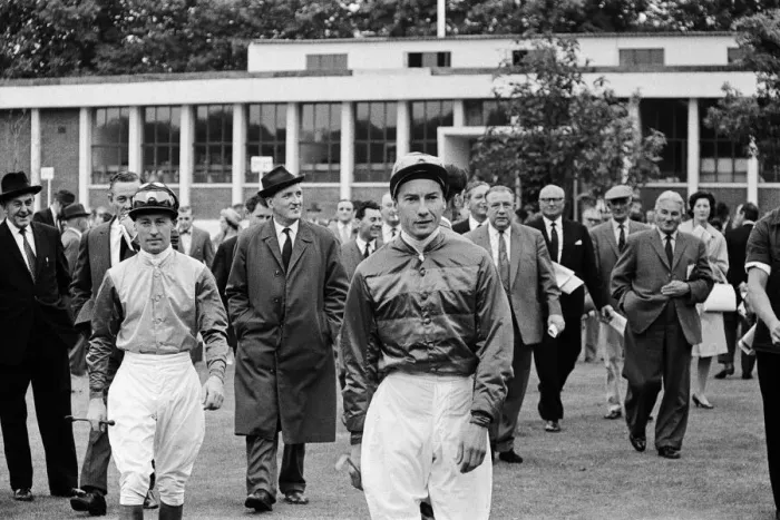 Framed Print : Racing at Windsor race course. Lester Piggott rides again after a two month suspension Framed Print : Racing at Windsor race course. Lester Piggott rides again after a two month suspension