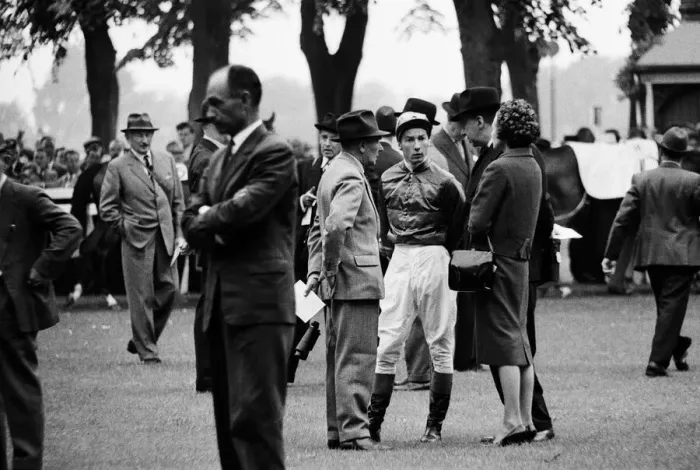 Framed Print : Racing at Windsor race course. Lester Piggott rides again after a two month suspension Framed Print : Racing at Windsor race course. Lester Piggott rides again after a two month suspension