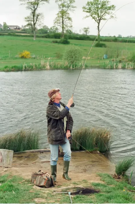 Framed Print : Radio Disc Jockey Chris Tarrant enjoying a spot of fishing in his spare time Framed Print : Radio Disc Jockey Chris Tarrant enjoying a spot of fishing in his spare time