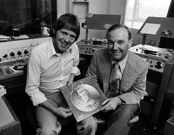 Radio Merseyside DJ Billy Butler with Mr Norman Petty. 10th September 1976