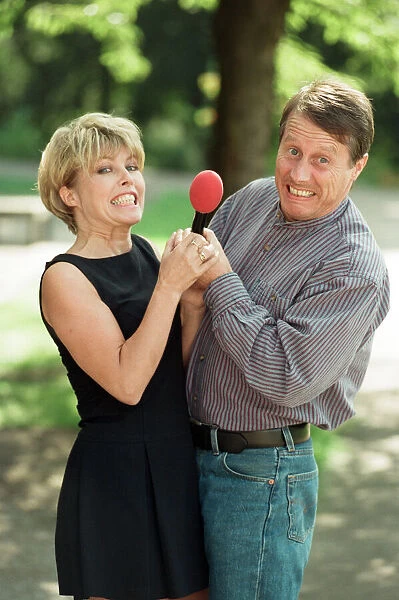 Radio WM presenters Tony Wadsworth and Julie Mayer. 10th September 1997