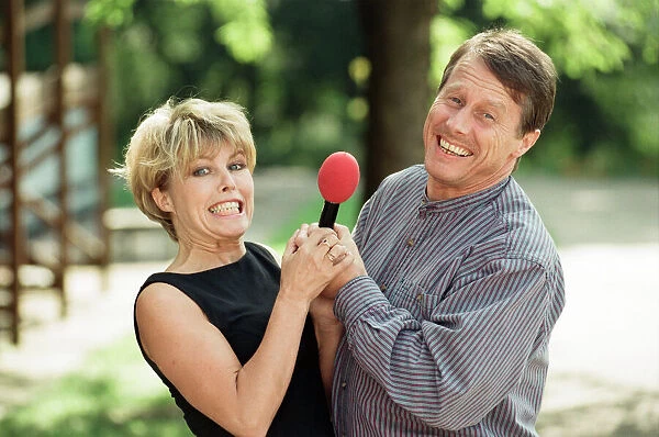 Radio WM presenters Tony Wadsworth and Julie Mayer. 10th September 1997