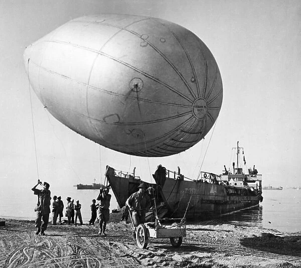 RAF Balloon Barrage men were among the first Allied troops to land on the beaches at