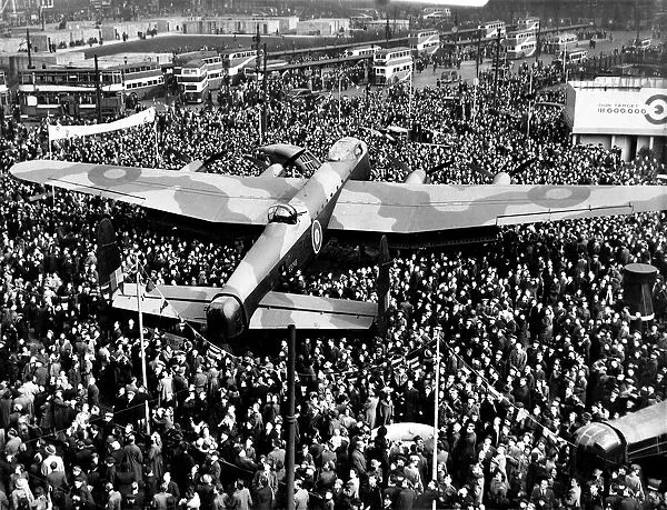 RAF Bomber the Lancaster holds an 'at home'party