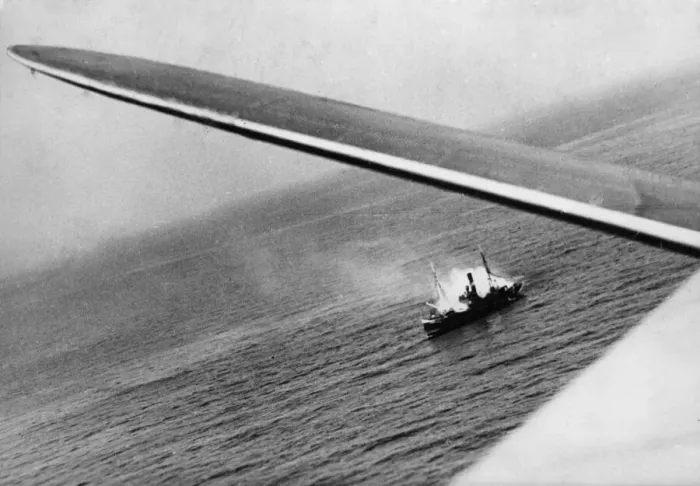 Framed Print : RAF bombers of Coastal Command flew at mast height to attack a German convoy of six ships Framed Print : RAF bombers of Coastal Command flew at mast height to attack a German convoy of six ships