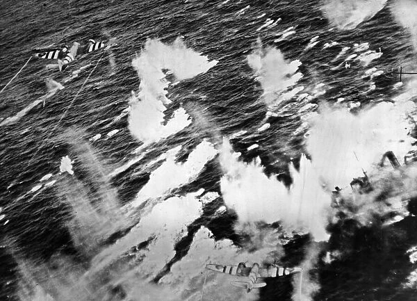 RAF Coastal Command Beaufighters attack two armed enemy trawers off the Frisian Islands