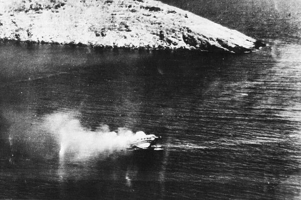 RAF long range fighter attacks German Ju. 52  /  3 Flying Boat. 10th June 1943