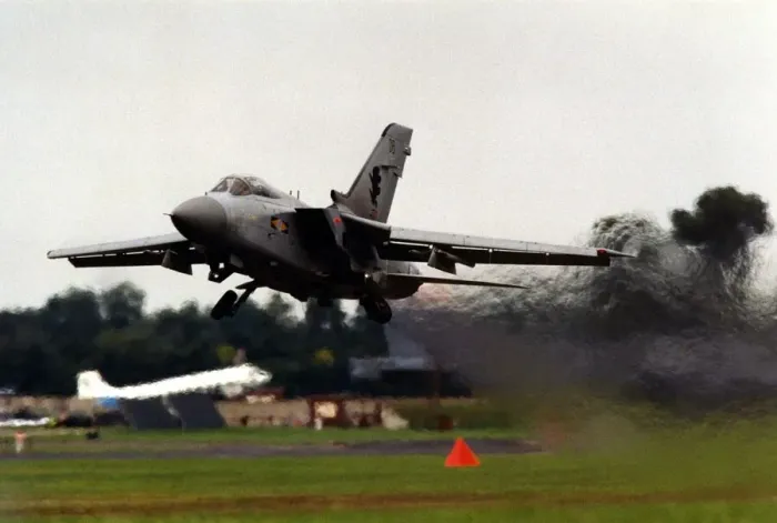 Framed Print : A RAF Panavia Tornado, twin-engine, variable-sweep wing multi role combat aircraft Framed Print : A RAF Panavia Tornado, twin-engine, variable-sweep wing multi role combat aircraft