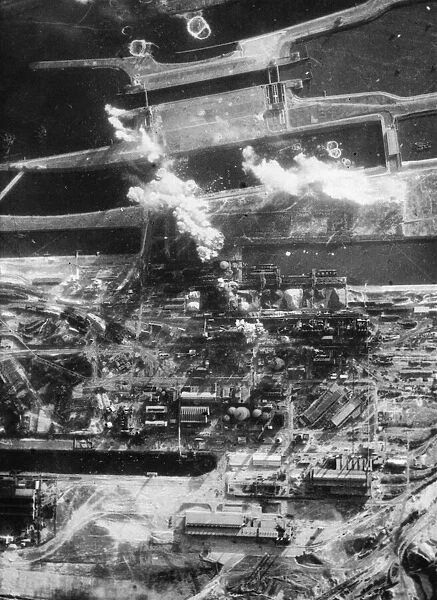 RAF Ventura Planes Blitz Ijmuiden Steel Works, Holland, on 13th February 1943