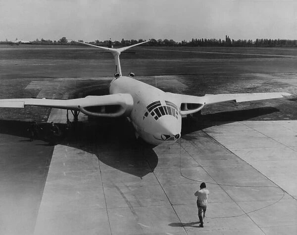 The RAFs Handley Page Victor B2 jet powered V-bomber. 24  /  02  /  1960