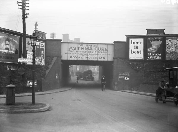 The Railway bridge, West Drayton. Circa 1936