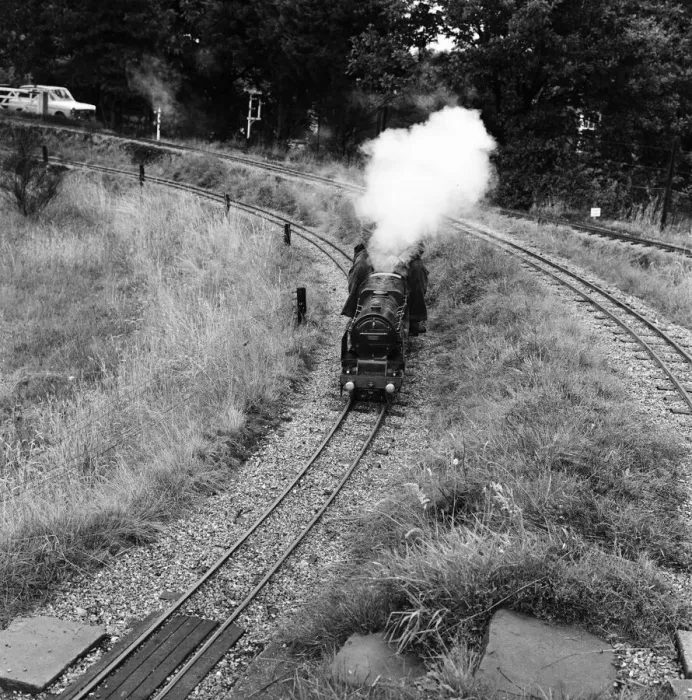 Framed Print : Railway enthusiasts at the miniature railway at Greywood Framed Print : Railway enthusiasts at the miniature railway at Greywood