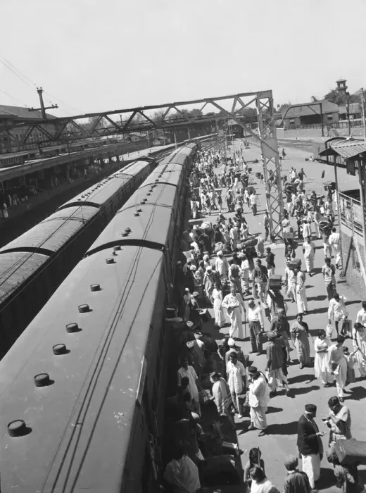 Framed Print : The railway station at Poonah. April 1959