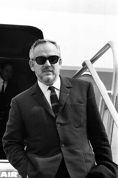 Rainier III, Prince of Monaco arrives and London Airport. 13th June 1966