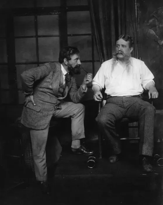 Framed Print : Randle Ayston and Lauderdale Mailland seen here in a scene from Trilby Framed Print : Randle Ayston and Lauderdale Mailland seen here in a scene from Trilby