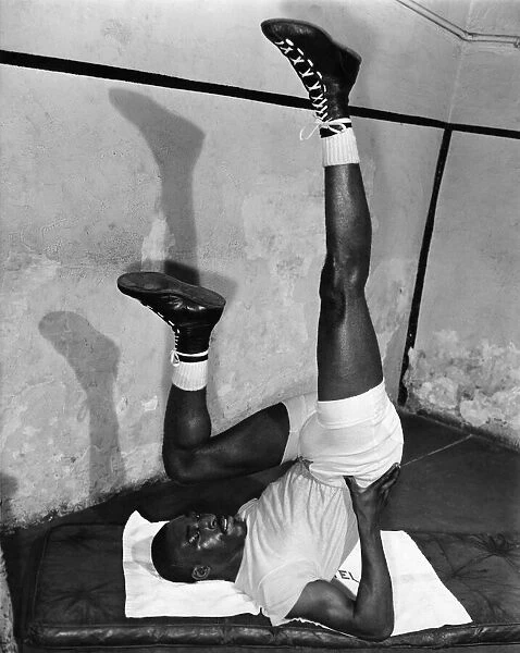 Randy Sandy. March 1959 P011480 Randy Sandy. Boxer
