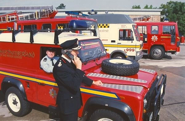 A range of fire engines and vehicles ready for the next emergency call-out