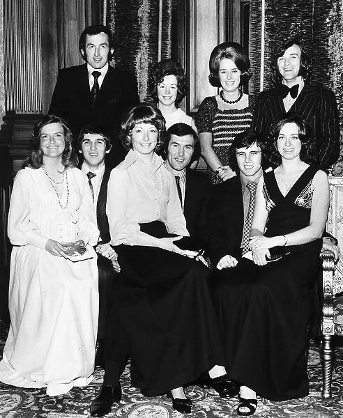 Rangers Civic Reception for players and their wives. Back Row left to right