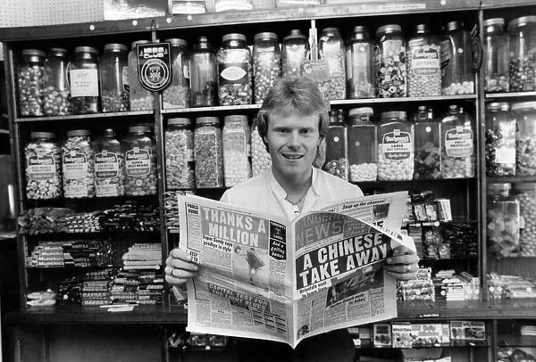 Rangers FC new signing Dave MacKinnon catches up on the Ibrox scene at his newsagents