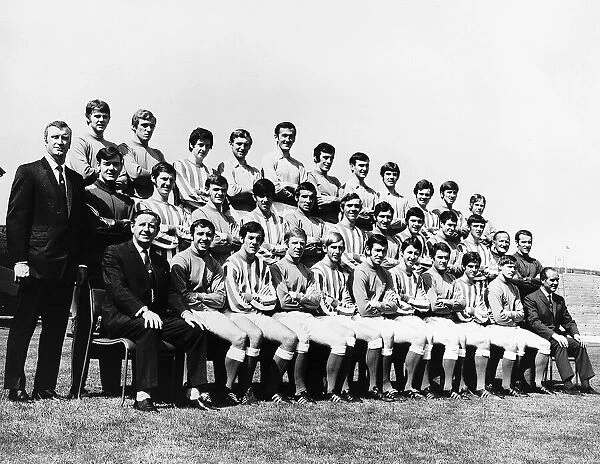 Rangers FC team line-up group season. Circa 1970-71 MSI