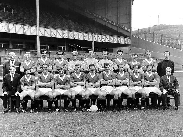 Rangers FC Team Line-up at Ibrox Stadium August 1967. Back row