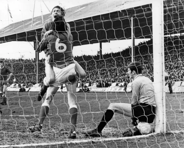 Framed Print : Rangers v. Aberdeen. Willie Johnstone and Colin Jackson celebrate whilst Aberdeen Framed Print : Rangers v. Aberdeen. Willie Johnstone and Colin Jackson celebrate whilst Aberdeen