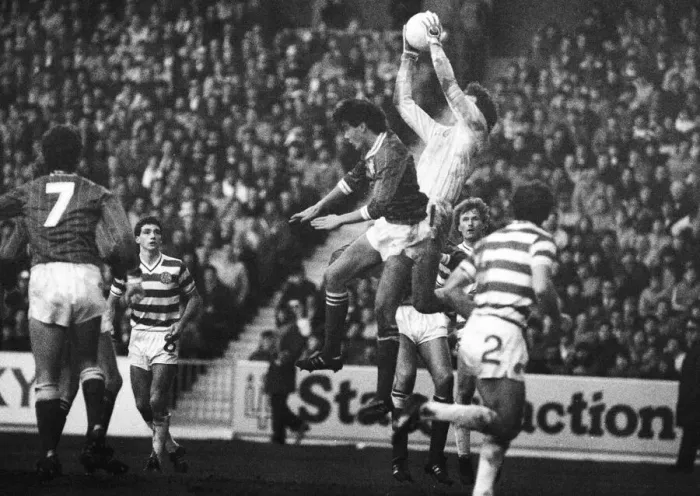 Framed Print : Rangers V Celtic January 1983 New Years Day Old Firm Match