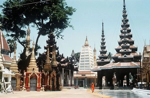 Rangoon Burma Shwe Dagon Pagoda and others nearby