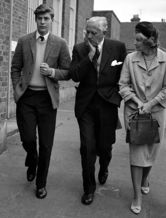 Framed Print : Ranulph Twisleton Wickham Fiennes seen here with his godfather Sir Ernest Gowers Framed Print : Ranulph Twisleton Wickham Fiennes seen here with his godfather Sir Ernest Gowers