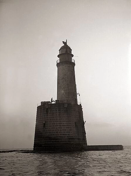 Rattray Head Lighthouse in Scotland. December 1943