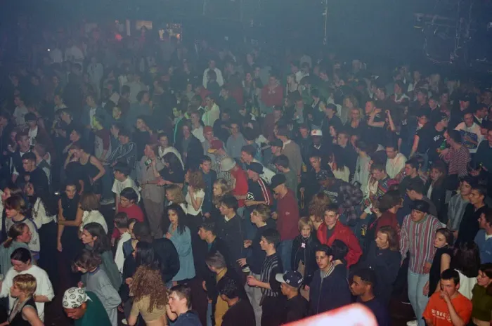 Framed Print : Rave under way at the Astoria in London. Pictures taken: 31st October 1993 Framed Print : Rave under way at the Astoria in London. Pictures taken: 31st October 1993
