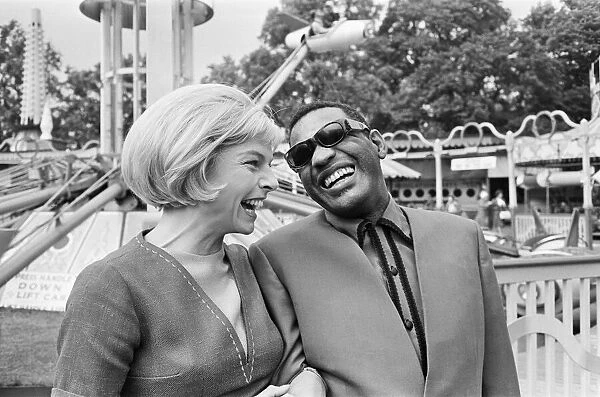 Ray Charles, R nB singer, pictured during the making of the film Ballad in Blue