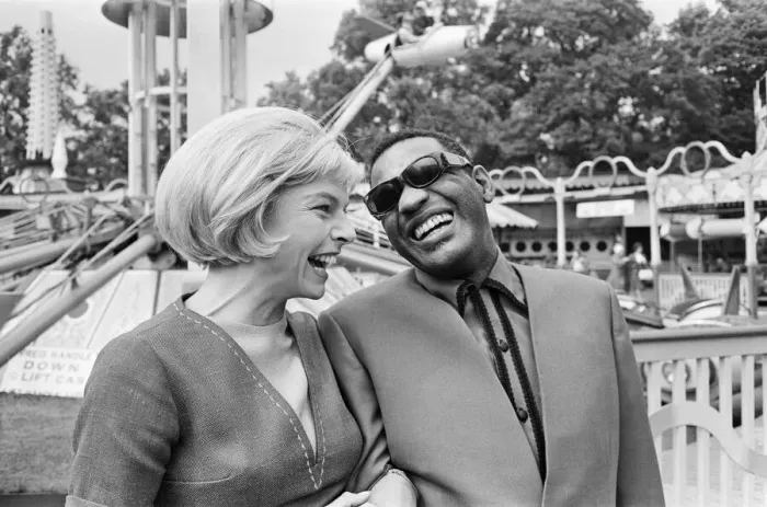 Framed Print : Ray Charles, R nB singer, pictured during the making of the film Ballad in Blue Framed Print : Ray Charles, R nB singer, pictured during the making of the film Ballad in Blue