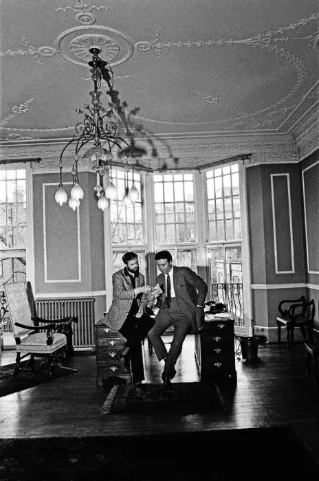 Framed Print : Ray Galton and Alan Simpson on tour for new ideas, and also for possible next Steptoe Framed Print : Ray Galton and Alan Simpson on tour for new ideas, and also for possible next Steptoe