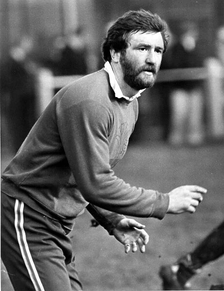 Ray Gravell - Wales and British Lions rugby player pictured during a Welsh training