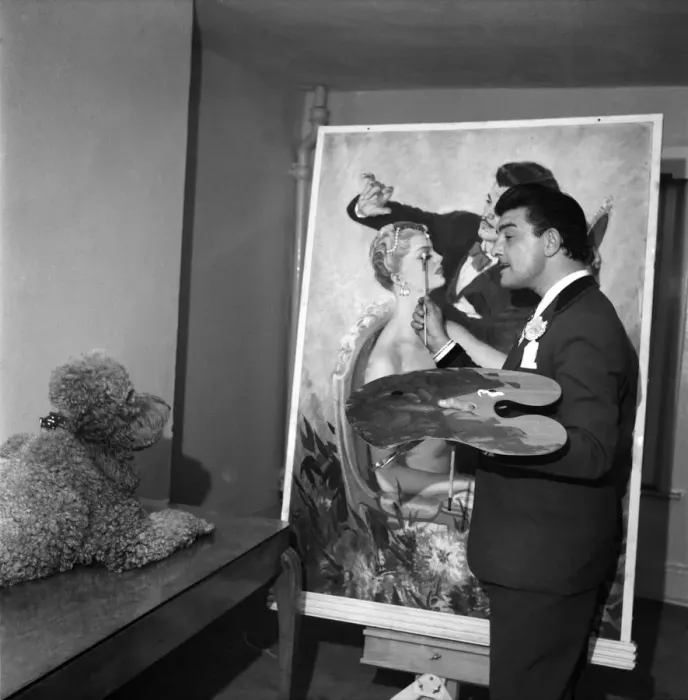Framed Print : Raymond Teasy-Weasy'Bessone and his new coronation hair styles seen here with