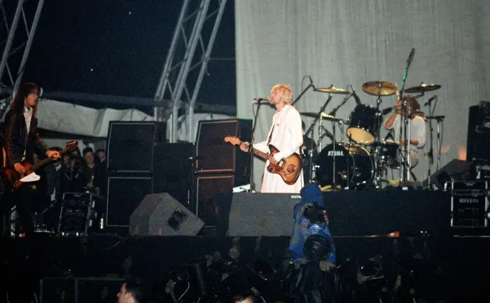 Framed Print : Reading 1992 revisited - 30th August 1992 - Nirvana headlining - Kurt Cobain - Copyright Framed Print : Reading 1992 revisited - 30th August 1992 - Nirvana headlining - Kurt Cobain - Copyright