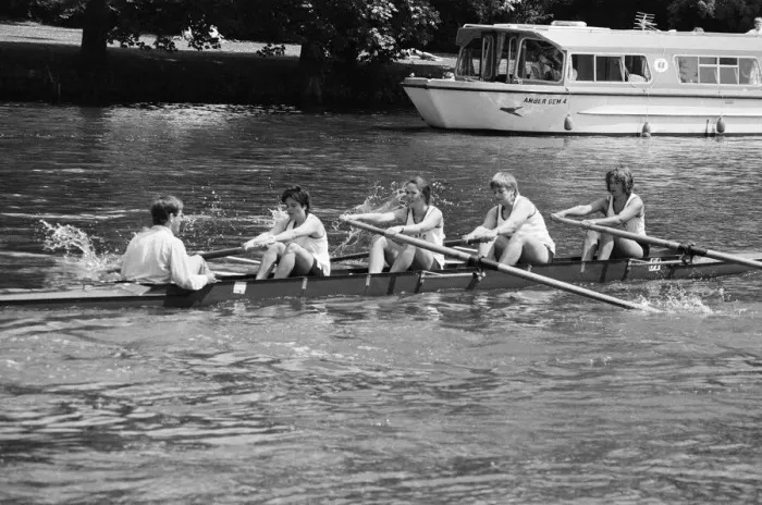 Framed Print : Reading Amateur Regatta, River Thames, Reading, June 1985 Framed Print : Reading Amateur Regatta, River Thames, Reading, June 1985