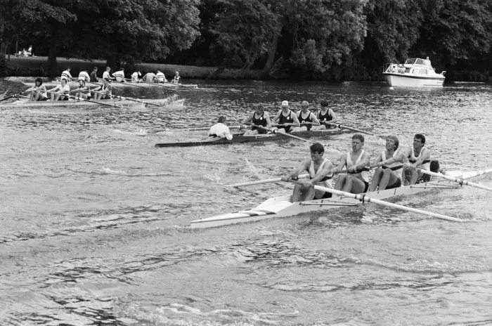 Framed Print : Reading Amateur Regatta, River Thames, Reading, June 1985 Framed Print : Reading Amateur Regatta, River Thames, Reading, June 1985