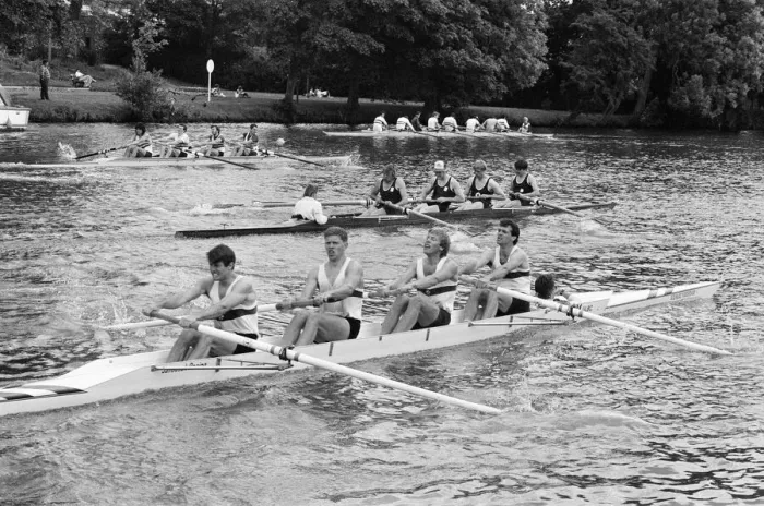 Framed Print : Reading Amateur Regatta, River Thames, Reading, June 1985