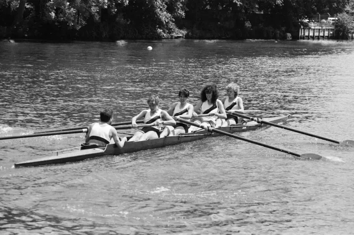 Framed Print : Reading Amateur Regatta, River Thames, Reading, June 1985 Framed Print : Reading Amateur Regatta, River Thames, Reading, June 1985