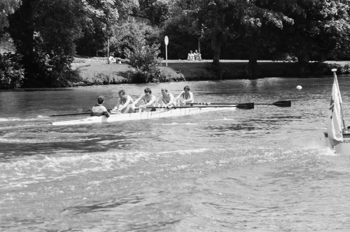 Framed Print : Reading Amateur Regatta, River Thames, Reading, June 1985 Framed Print : Reading Amateur Regatta, River Thames, Reading, June 1985