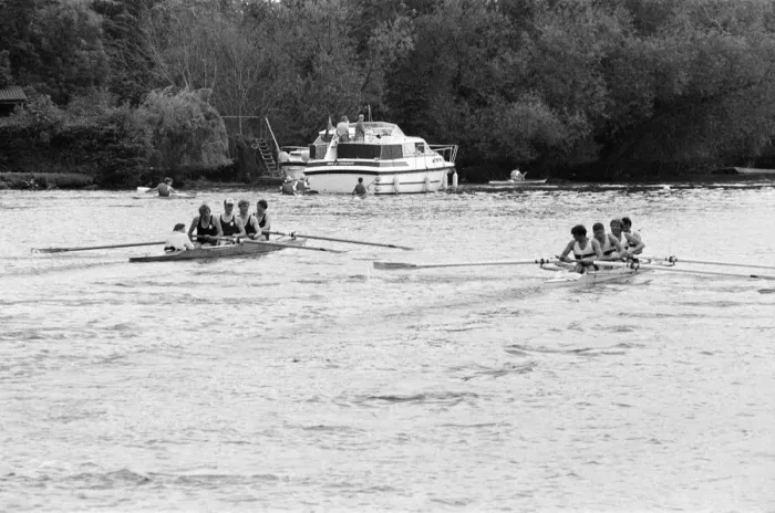 Framed Print : Reading Amateur Regatta, River Thames, Reading, June 1985 Framed Print : Reading Amateur Regatta, River Thames, Reading, June 1985