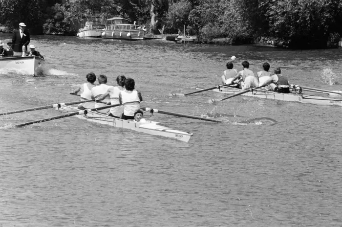 Framed Print : Reading Amateur Regatta, River Thames, Reading, June 1985 Framed Print : Reading Amateur Regatta, River Thames, Reading, June 1985